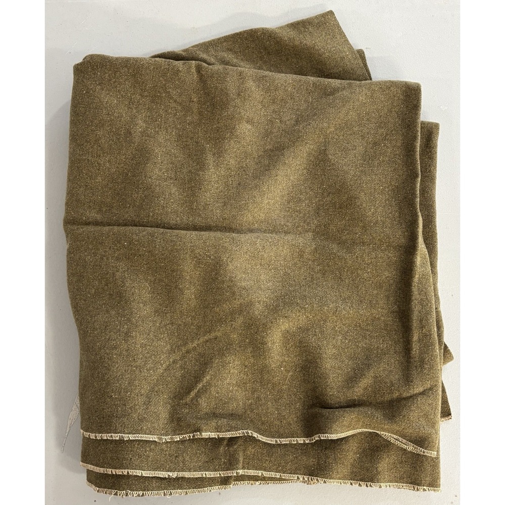 US Army Wool Blanket Military Vintage 60x66 Olive Drab Heavy Duty Field Gear